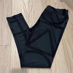 Toteme Black Geometric Leggings